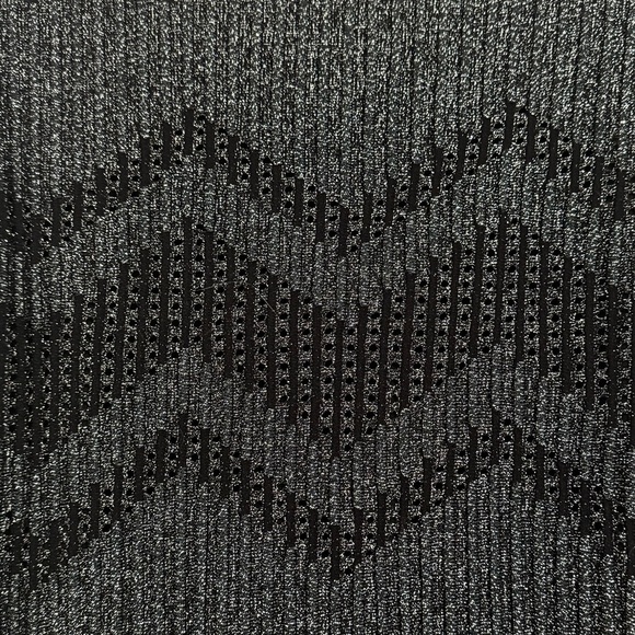 MISSONI $745 Retail Bicolor Mesh Long Sleeve Lurex Dress, Size 38 (US 6/8) - Picture 12 of 16